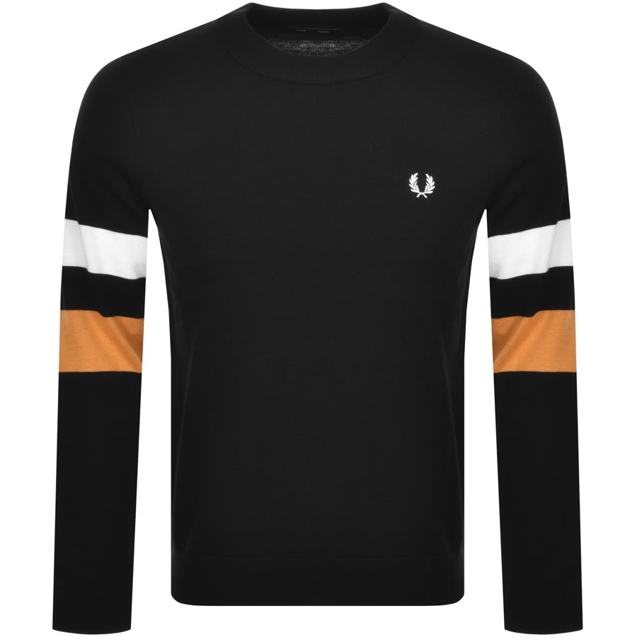 Alternative Image for ProductFred Perry Crew Neck Knit Jumper Black1